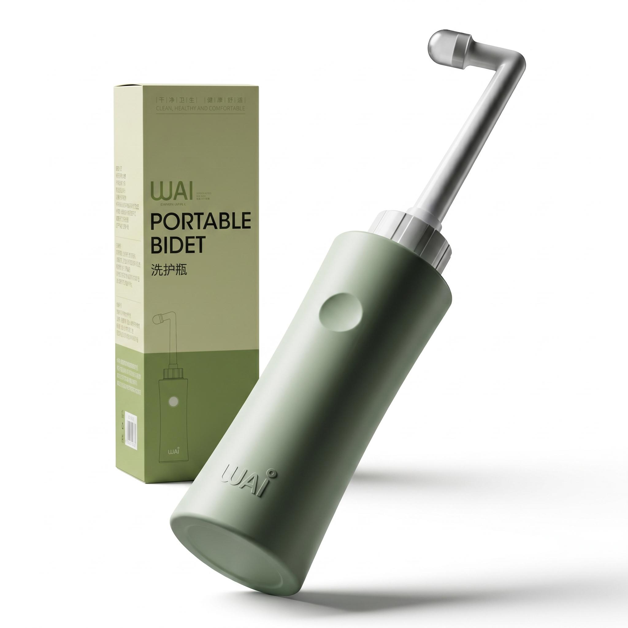 tragbarer 500ml washer, handheld-persönlicher-washer für sanfte postnatale pflege reinigung, doppeldüsen, hält 100°c hohen temperaturen stand, inklusive aufbewahrungstasche