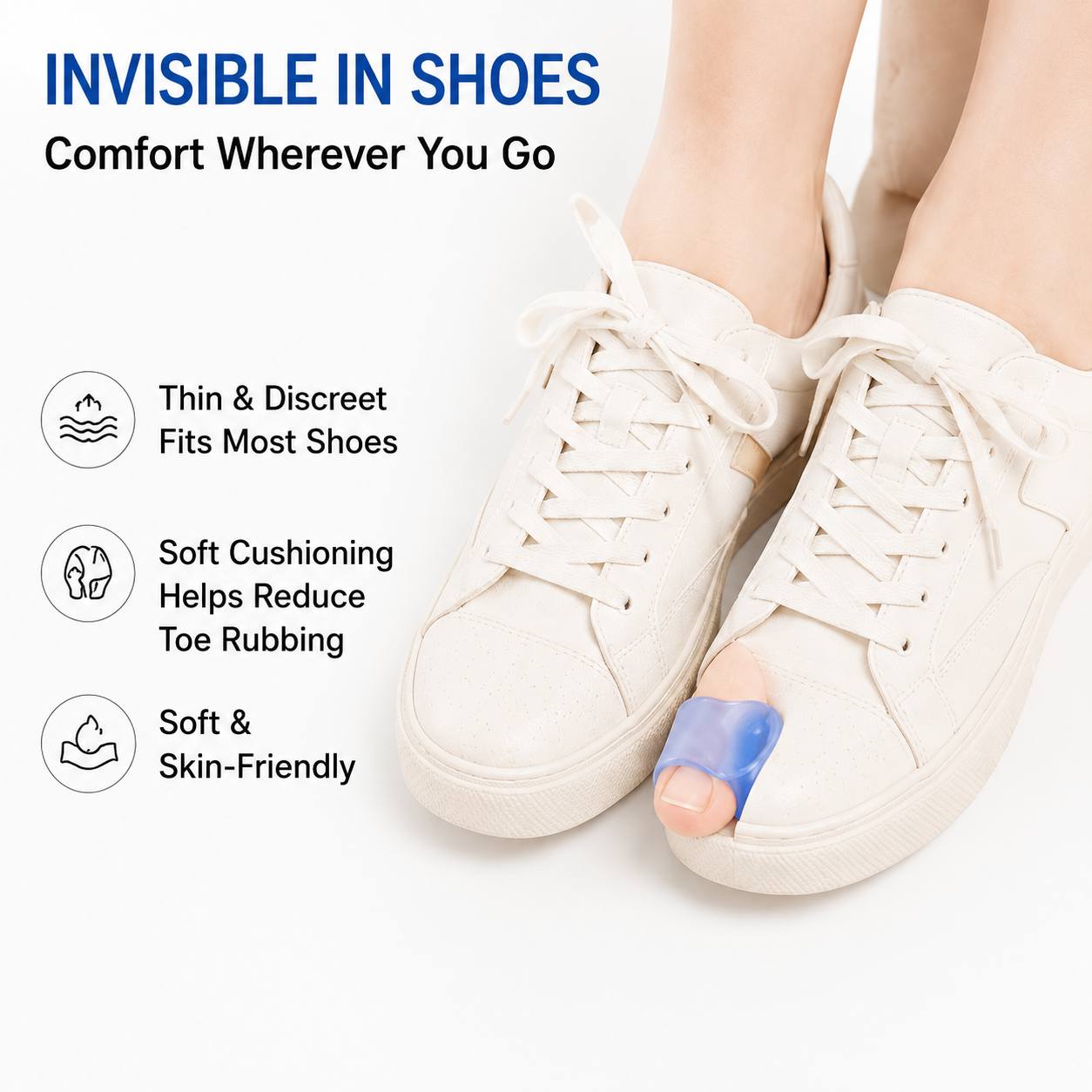 Soft Big Toe Separator for Foot Care and Comfort