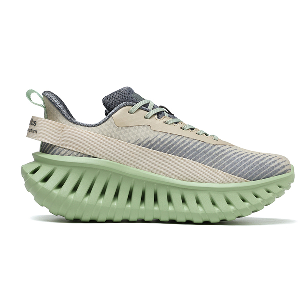 [Sneakers] Men'S Women'S Road Running Shoes, Thick Sole Casual Athletic Shoes for Men, Teenager Outdoor Sports Design, Comfortable Breathable Fabric Upper, Cushioning Shock-Absorbing MD Sole, Non-Slip And Wear-Resistant, Low-Top Lace-Up Closure