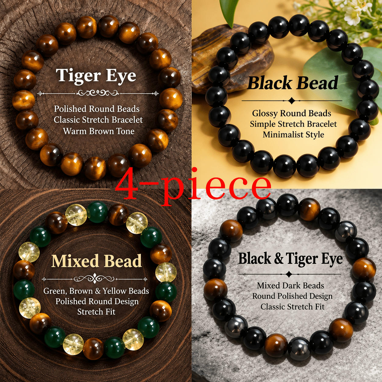 TEMU 4pcs Set, Helps Bring And . Protects You From Negative . Attracts Wealth, , And . Supports Focus, , And Concentration.