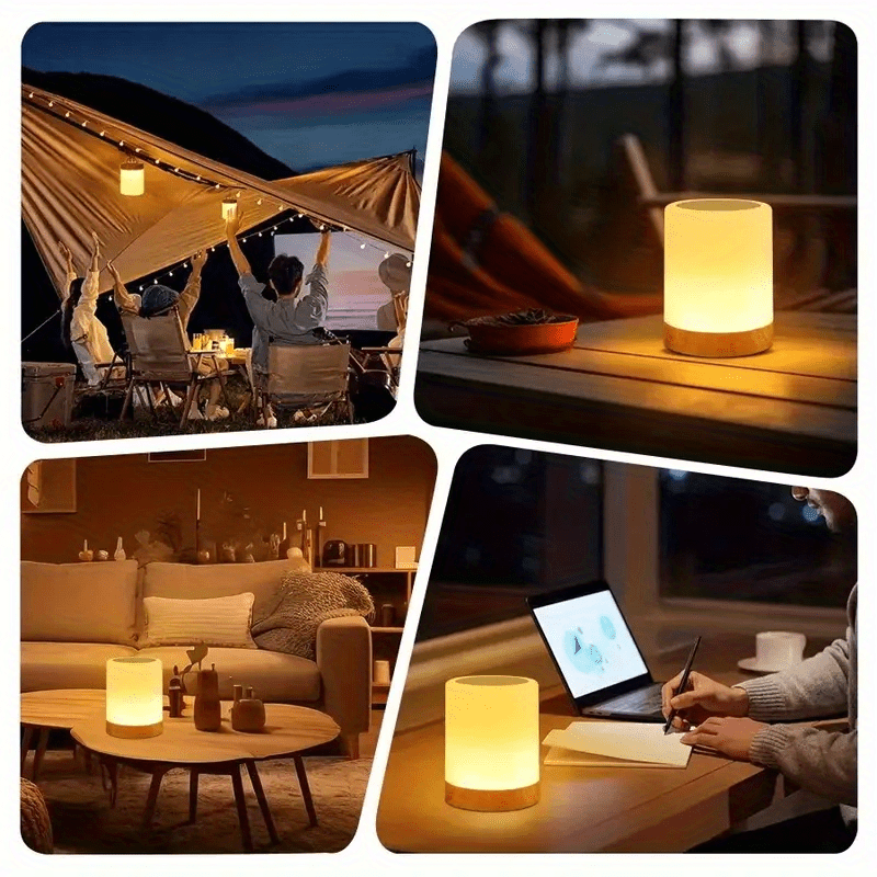Newly Upgraded Phantom 7-Color 3-Mode Adjustable Portable And Durable Courtyard, Lawn And Garden Spotlight, Touch Lighting Hand-Held Lamp, 1200Mah Rechargeable Battery Portable And Sufficient Battery Life, Soft And Bright Light