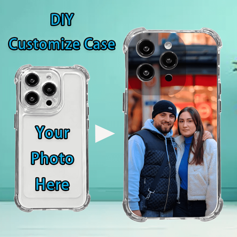 TEMU Phone Case - Custom Diy Personalized Photo Phone Case For Iphone 18/17/16/15/14/13/12 Pro Max/plus, High-end Anti-drop Protective Cover, Custom