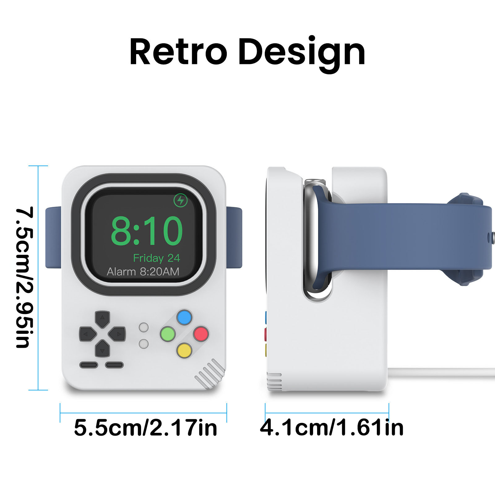 Retro konzol formájú Apple Watch töltőállvány