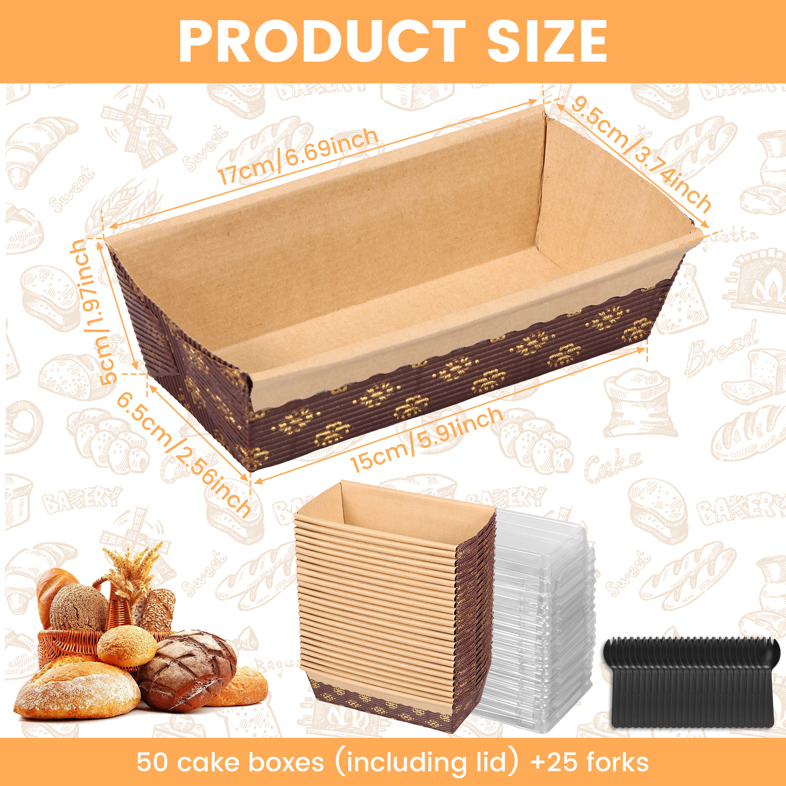 reusable paper mini loaf pans] reusable paper mini Temu Bahrain