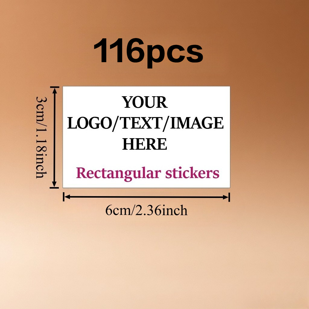 Custom Rectangular Personalized Stickers in Multiple Sizes