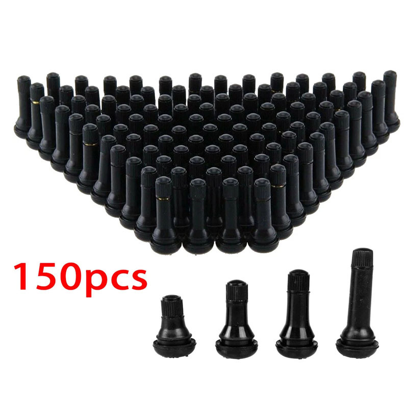 Image of 150pcs Of Tr412, Tr413, Tr414, And Tr418 Rubber Tire Valves Made Of