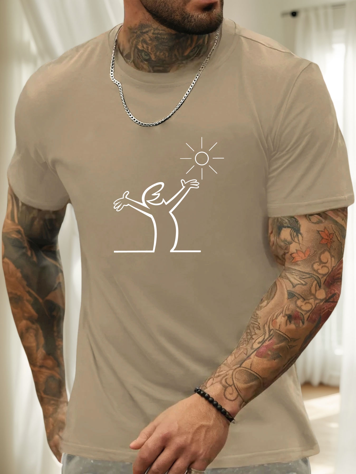 herren t-shirt kurzarm in uni-farbe - sommerliches rundhals-basic-shirt, atmungsaktiv für heißes wetter, vielseitiges einfarbiges shirt für lässige outfits, pflegeleicht (handwäsche/ ) - auf lager für herren