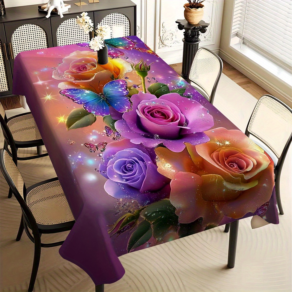 

Purple Tablecloth - Stain & , & Oil-, For , , And Parties - Rectangular For & Rectangle Tables