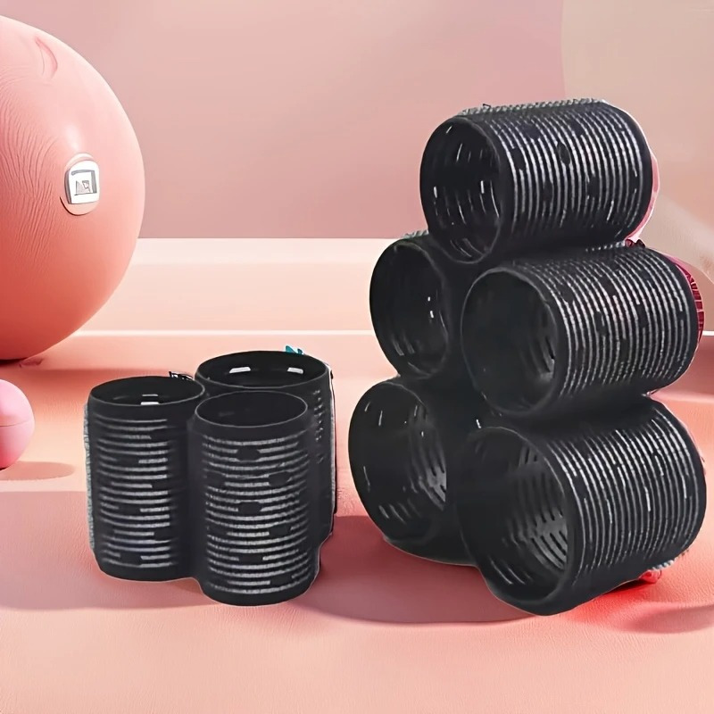 TEMU 8pcs Hot-selling Ceramic Curling Iron Set (3 Sizes) - Self-holding, No Electricity Needed For Long/short/medium Hair