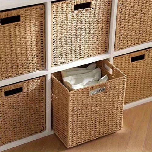 bohemian style storage basket foldable storage basket cabinet organizer use decorative multifunctional storage basket non waterproof basket room bedroom storage basket storage box shelf baskets