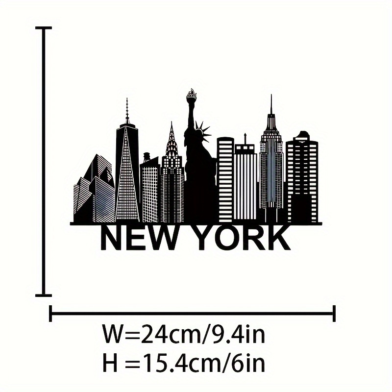 TEMU 1pc City Heat Transfer Sticker, 1pc Mixed Color Polyester Diy Patch, Suitable For T-shirts, Pants, Backpacks- Washable Decorative Stickers