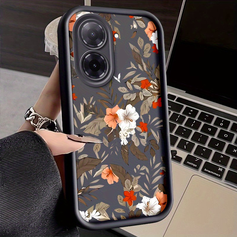 TEMU Phone Case - Floral Phone Cover For Redmi A5, Fall-resistant, Shockproof, Soft Tpu Back Shell