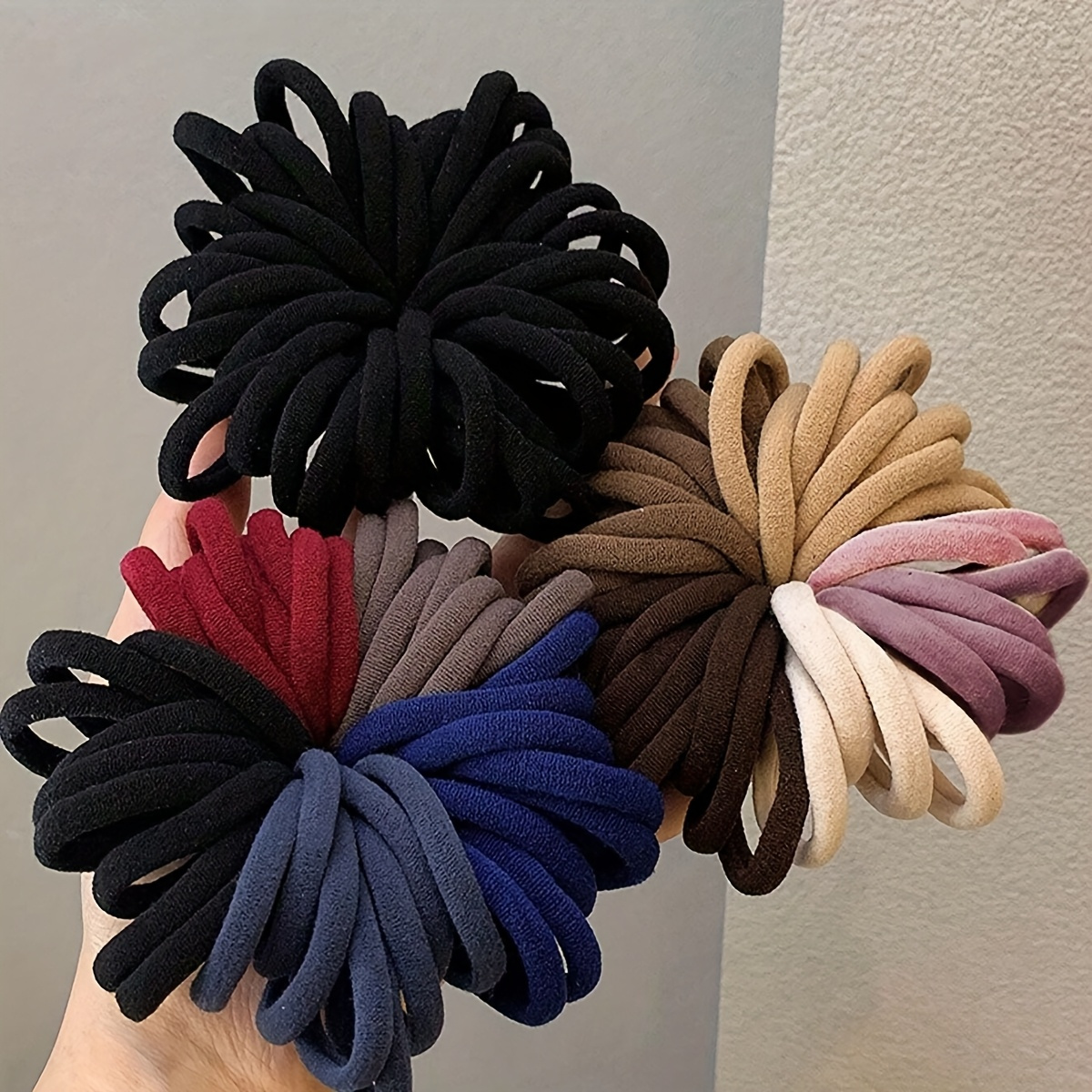 

1 Elegant And Fashionable Hair Rope Set-high , No Fabric Hair Band, Suitable For , , Party, Commuting, Vacation, Makeup, Hairstyle Design