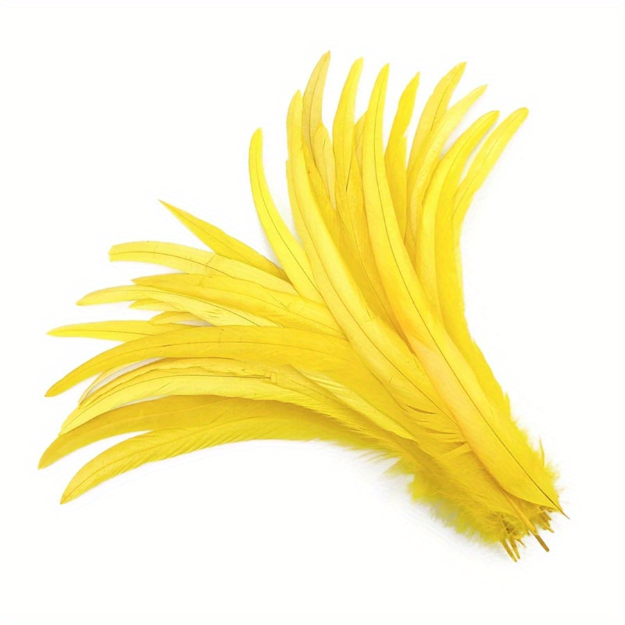 TEMU 99pcs Rooster Tail Feathers- 10-12 Inch Artificial Long Polyester Feathers For Diy Crafts, Halloween Costumes, Costume Parties& Decorations,