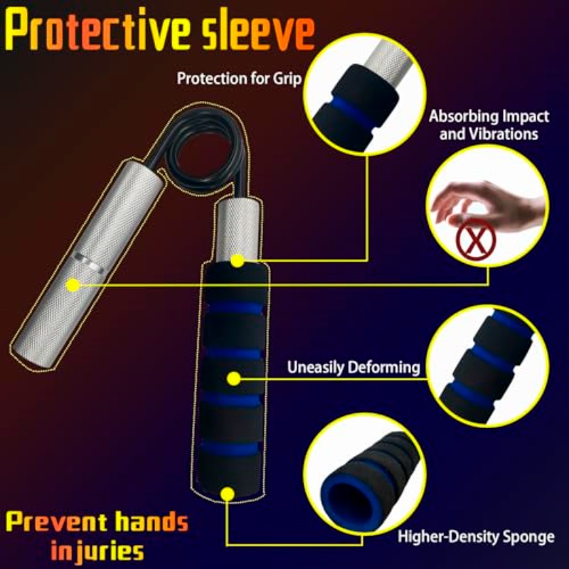 6-pack grip strength trainer set - 50-300lb hand grip strengthener with 6 color-coded levels,   & durable construction for forearm, wrist, arm workouts - home gym equipment for strength training,   & fitness, grip strengthener for forearm, wrist exercises, sleek workout gear, sturdy construction, forearm exercises,  ,   material, forearm exerciser, gym enthusiasts Product details 1