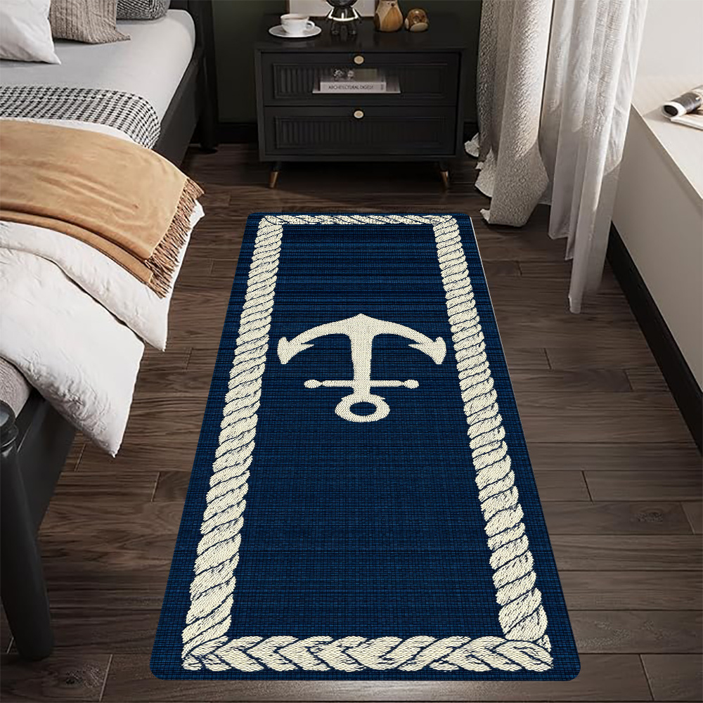 TEMU Tapis de sol 1 pièce motif , en flanelle douce, antidérapant, lavable en machine, convient pour cuisine, salle de bain, chambre et entrée -
