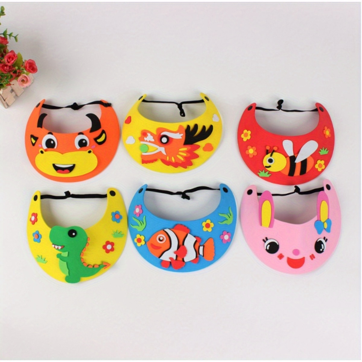 4pcs Cartoon Hat, Party Photo Booth Equipment