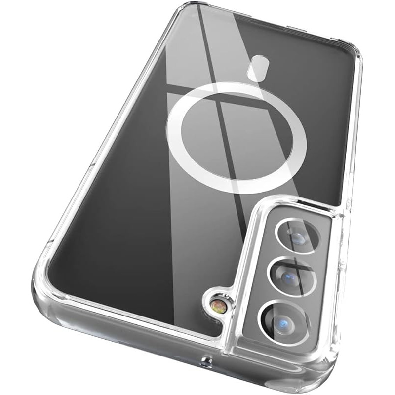 E-shop Handyhülle: Für Galaxy S25/S24FE/23 Ultra/S22 Plus/S21 – Klare Rückseite, Slim Magnetische Handyhülle Kompatibel mit