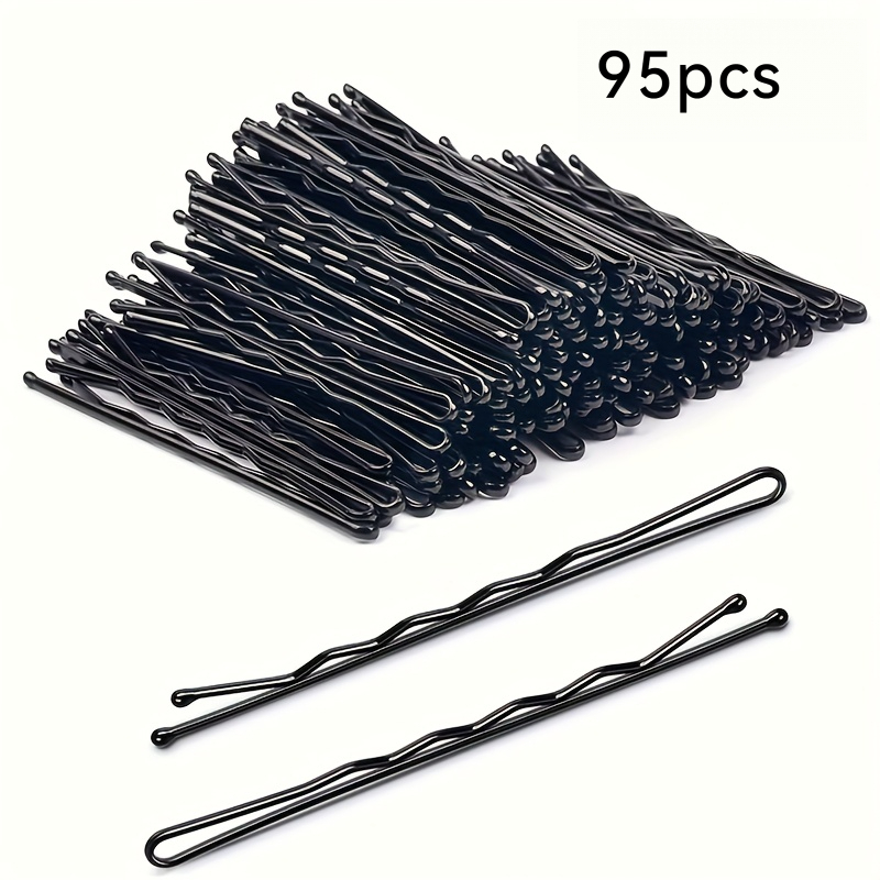 Image of 45/95 Pack Single Row Wavy Hair Clips For Women, Elegant Alloy Hair Pins For Styling And Fixing, Accessories For Brides, Thanksgiving, Daily Use, Salon, Soft And Fashionable Design
