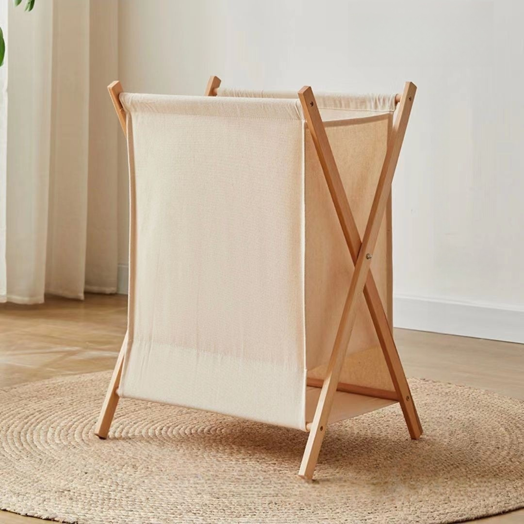 Image of 1pc Large Capacity Dirty Clothes Basket, Foldable Laundry Hamper, Clothes Storage Basket, Laundry Basket, Fabric Dirty Clothes Basket, Suitable For Bedroom And Bathroom Storage, Laundry Baskets
