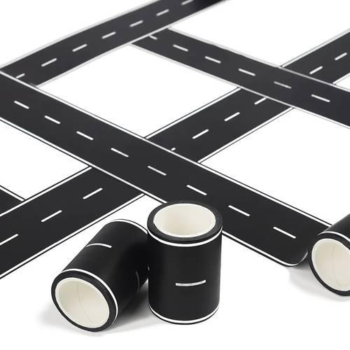 1 roll of and race track tape with black and is perfect for project and party decoration compatible with double sided tape and is an for theme events and fans