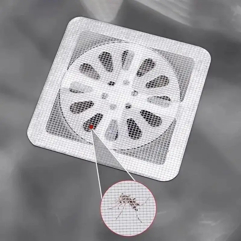 65pcs of disposable bathroom floor drain hair filters anti clogging for floor sink drains suitable for bathrooms and kitchens