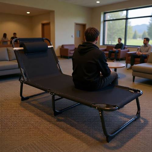 folding bed for travel camping and home with easy to carry and durable features