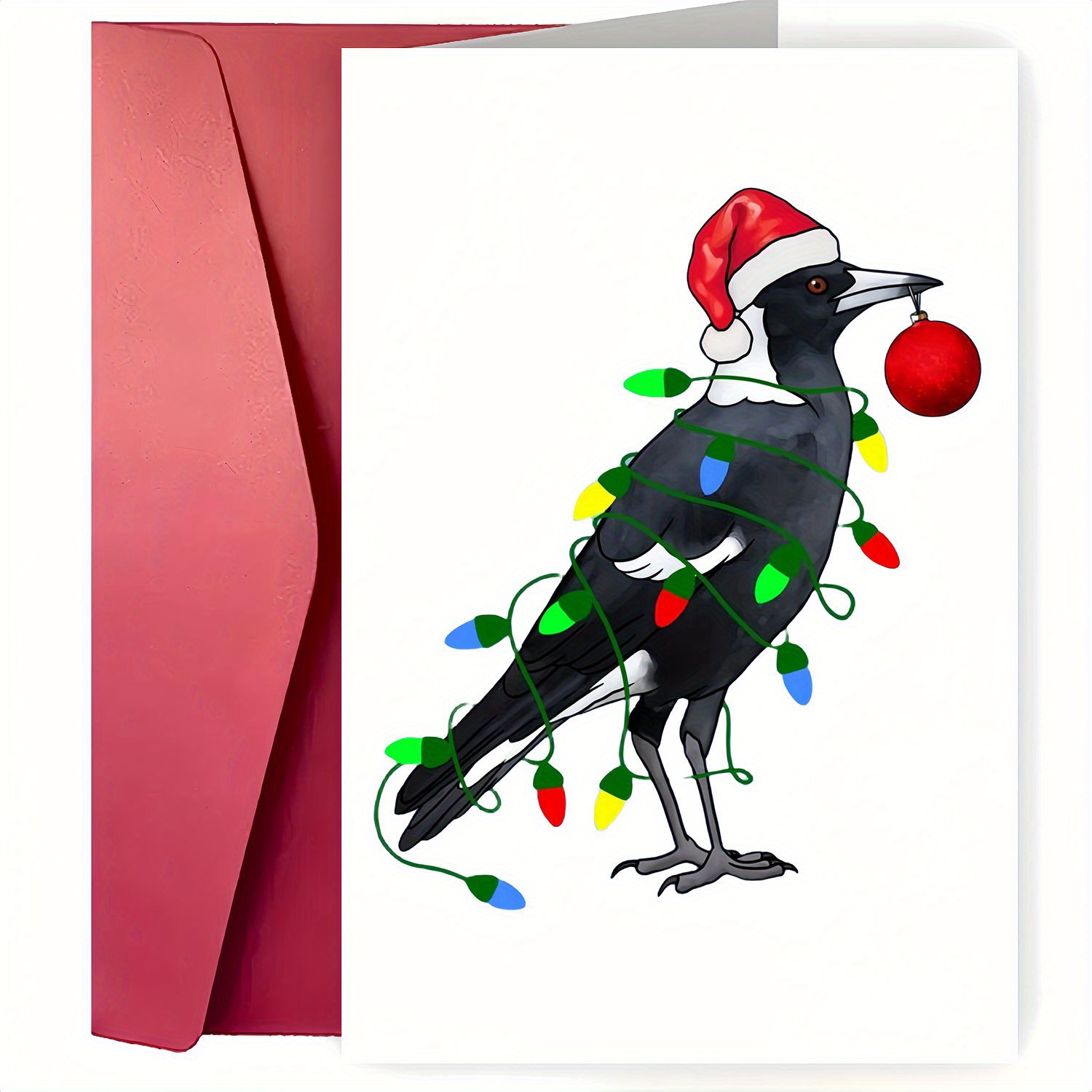TEMU 1pc Christmas Envelope, Humorous Hat , Greeting For Christmas, Christmas Eve, Seasonal , Claus , For , , And Colleagues