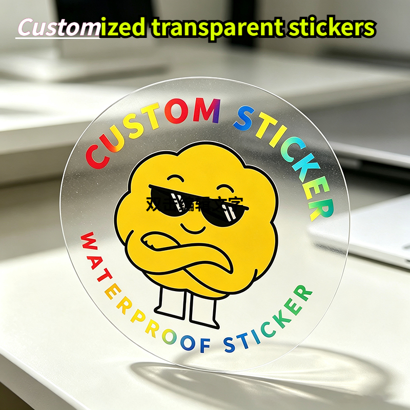 TEMU 12-582pcs 3/4/5/6/7/8/9/10cm Custom Transparent Vinyl Stickers - Weather-resistant And Durable Personalized Round Labels, Suitable For Business