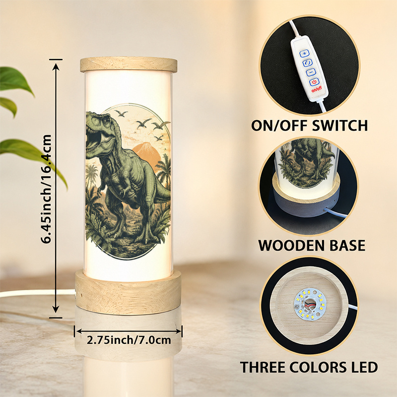 Home Office Desk Lamp with Prehistoric Tyrannosaurus Rex Design