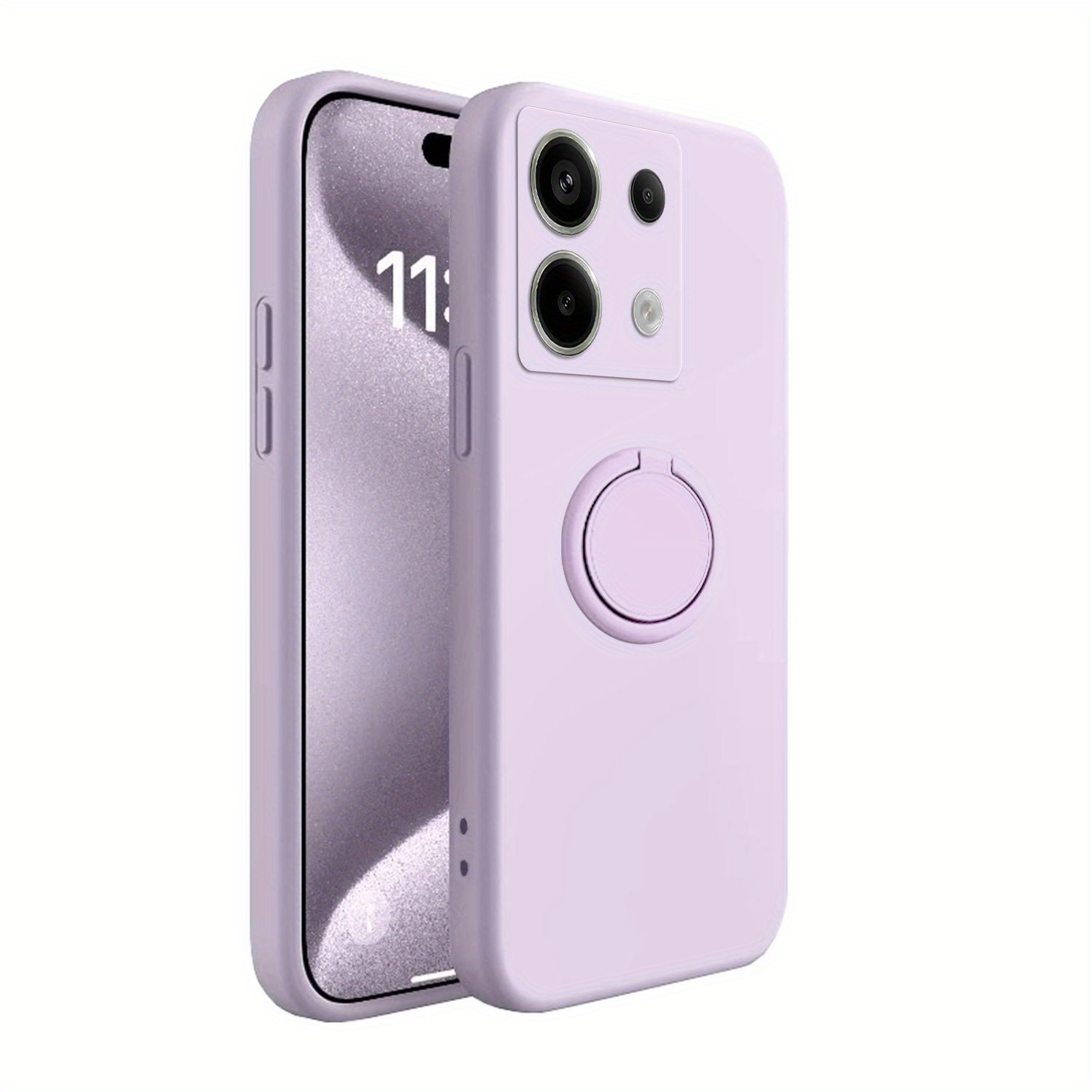 TEMU para Teléfono - Compatible con Redmi Note 13/Note 13 Pro/Note 13 Pro+, Disponible en 8 Colores, con Anillo, Soporte Giratorio de 360°, Soporte