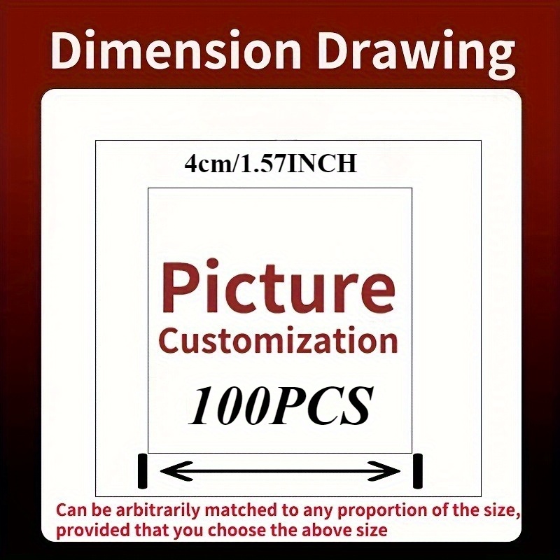 TEMU Adesivi Trasferibili UV TDF Personalizzati, Confezione da /100 pezzi, Motivi e da 3-7 cm/1.18-2.76 pollici, Etichette DTF Cristalli per Borracce