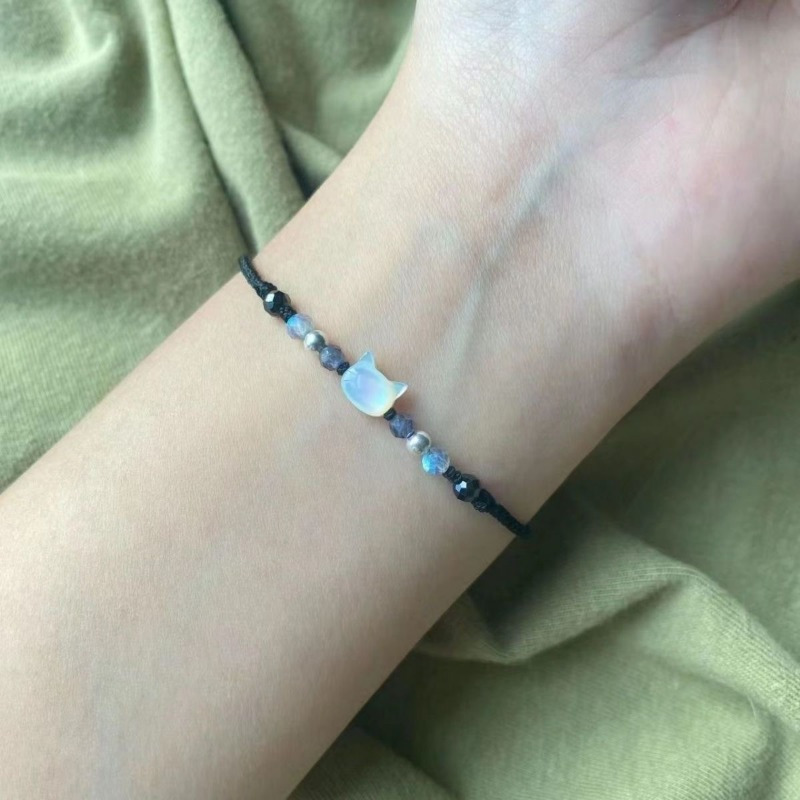 2pcs Niche Woven Bracelets for Couples & Friends, Adjustable Cord Design