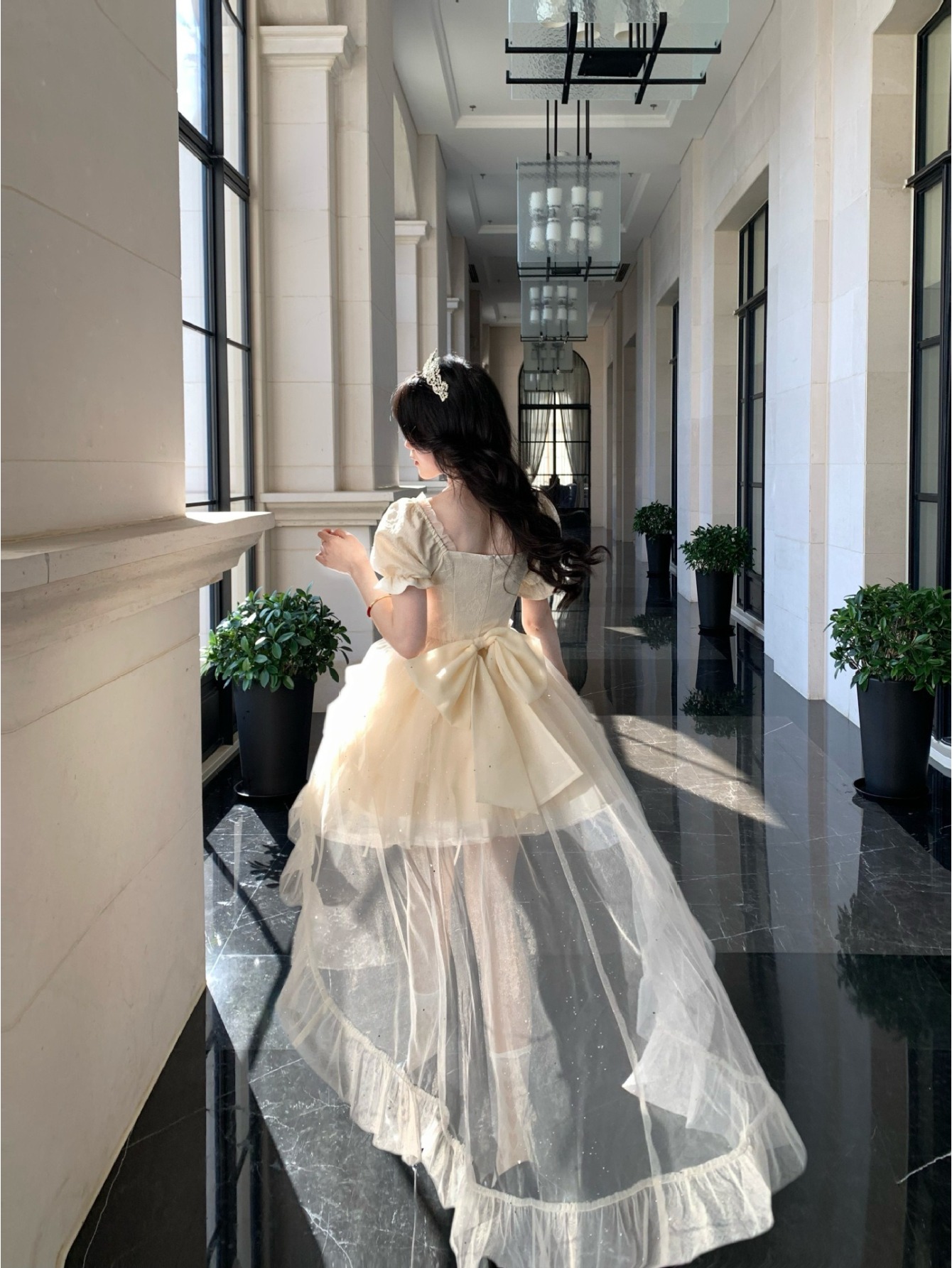 puffy dress sold on Temu United States