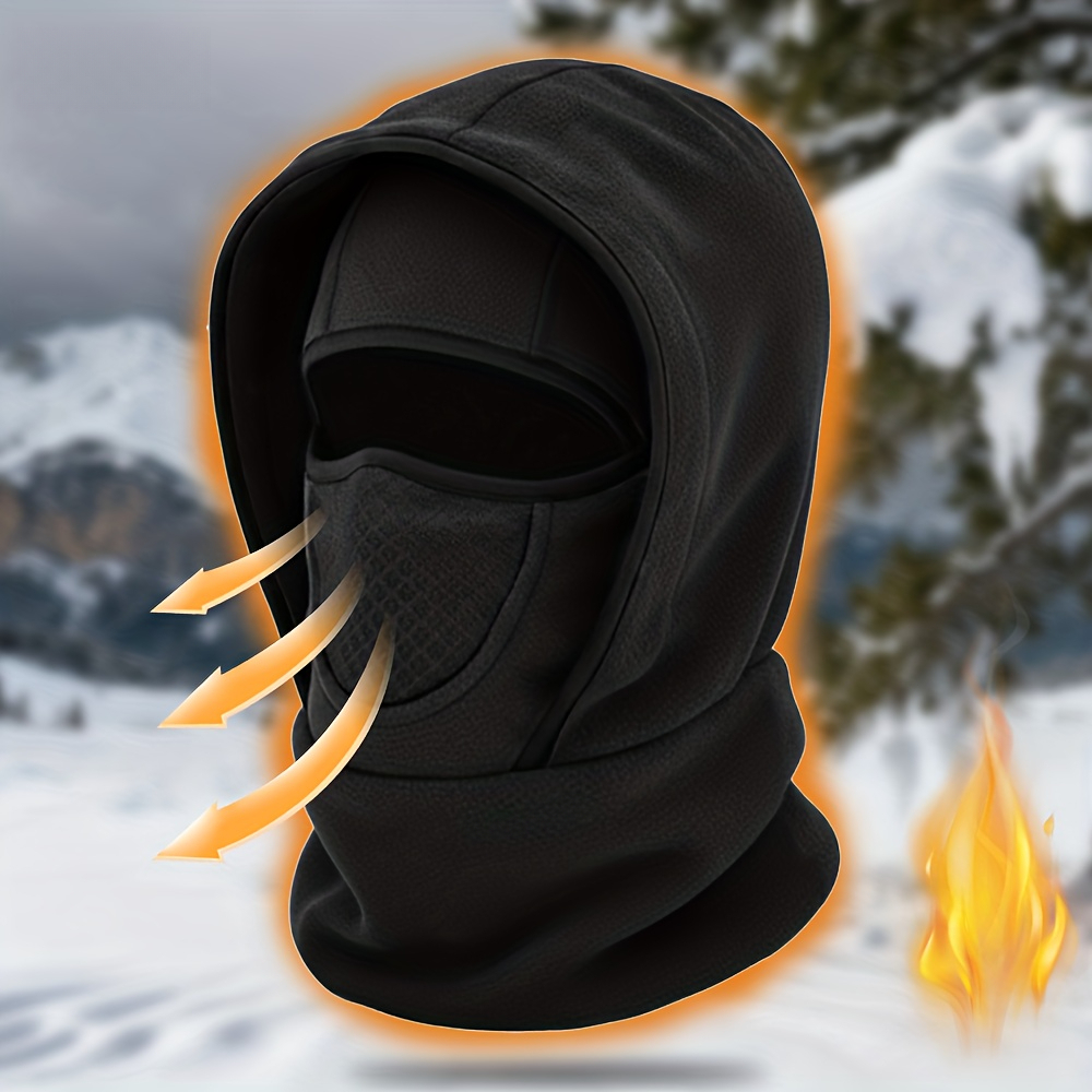 TEMU Chapeau d'automne hiver pour hommes, chaud, bordure, balaclava, protection des oreilles, chapeau anti-froid, pull épais en multicouche, unisexe,