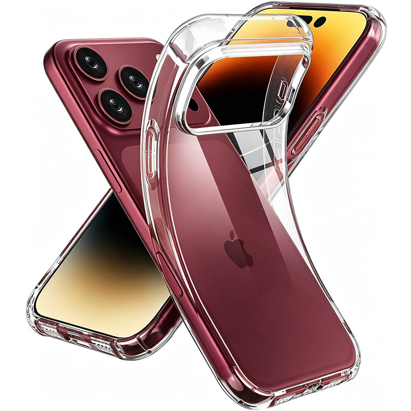 TEMU Phone Case - Luxury Transparent Phone Cases For Iphone 18 Pro Max 17 Pro Max 17 Air 16 15 14 13 12 11 Pro , Back Cover Clear Case