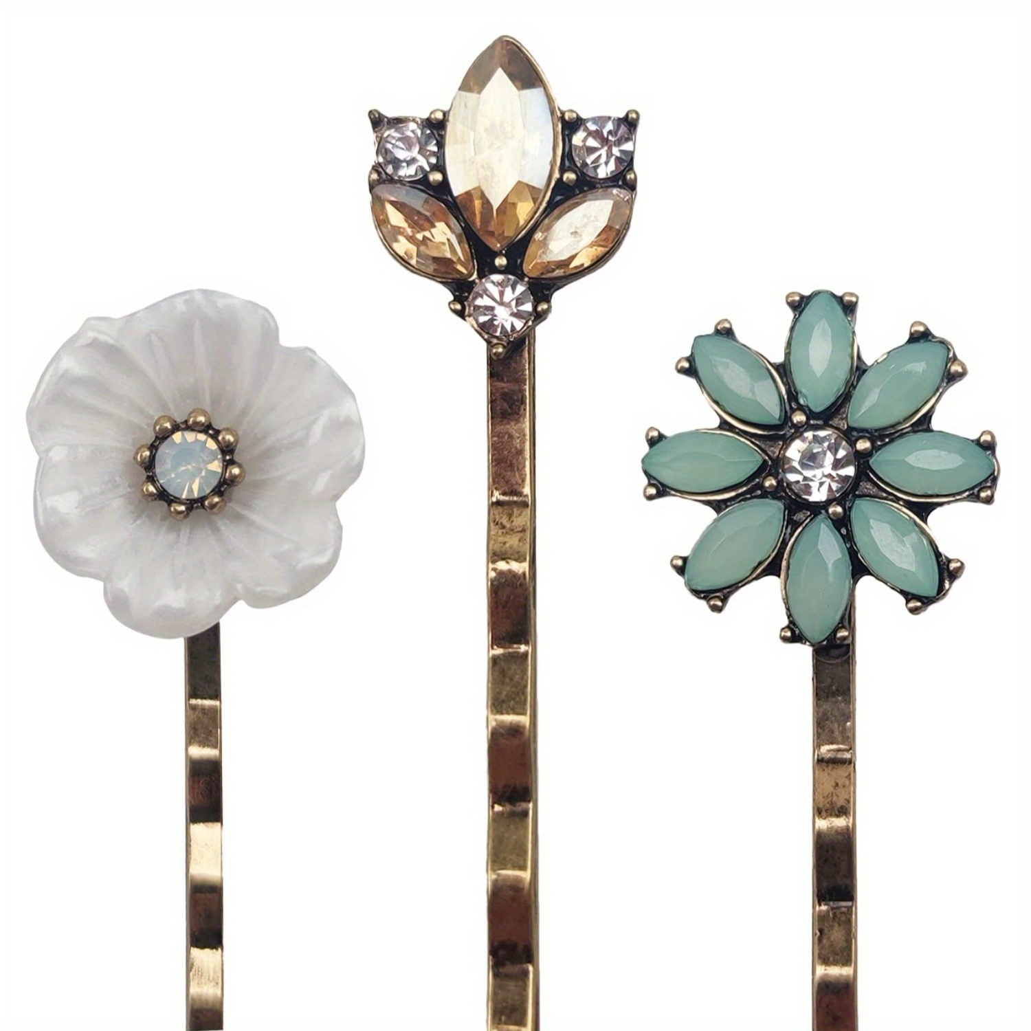 TEMU 3pcs Set Of Retro Elegant Hairpins For Women, Fashionable Hairpins For Women And
