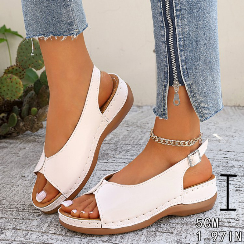 womens outdoor shoes   open toe backless   wedge sandals with adjustable heel straps soft and elastic for   durable and wear resistant suitable for casual strolls and daily commutes 4