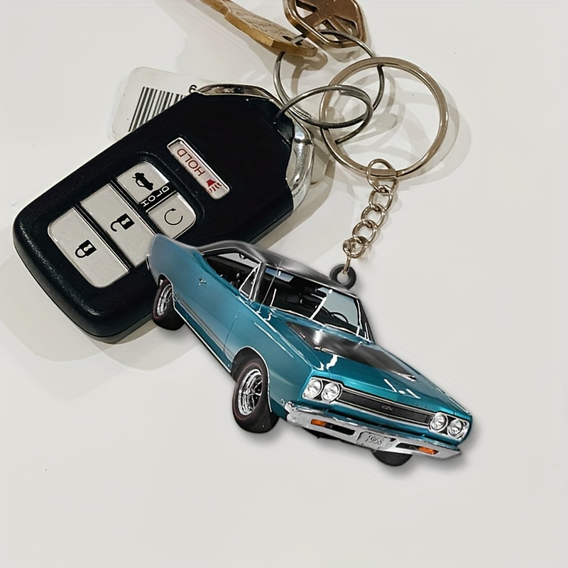 TEMU Customized Personalized Car Photo Keychain - Durable Metal Key Ring With Your , Unique Gift For , Valentine's Day, Graduation, Father's Day, Car