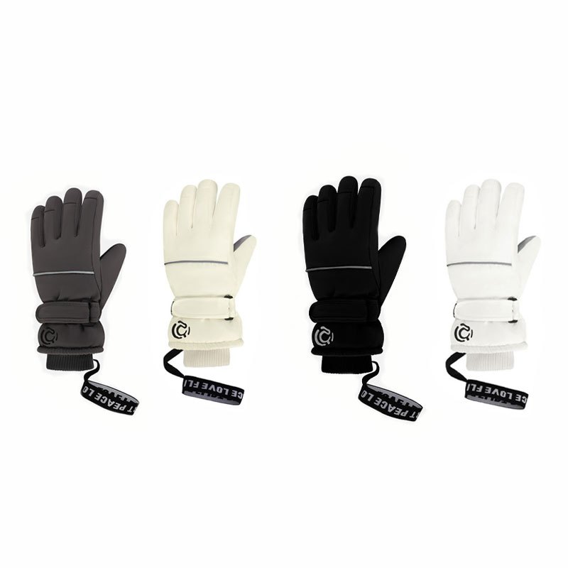 

Women's Touchscreen-compatible Ski Gloves - Waterproof, Windproof, Thickened With Non-slip Grip For Outdoor Sports