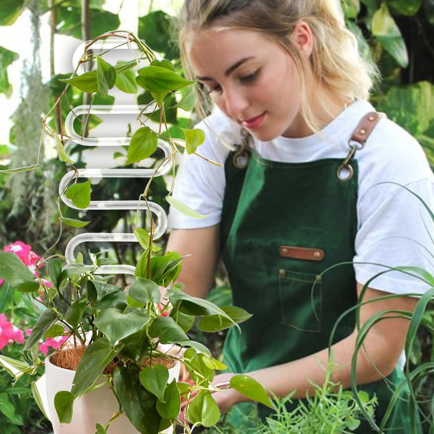 50 Pflanzenstäbe 40 Cm + 100 Clips – Grüne Stützstäbe Für Garten, Tomaten & Kletterpflanzen