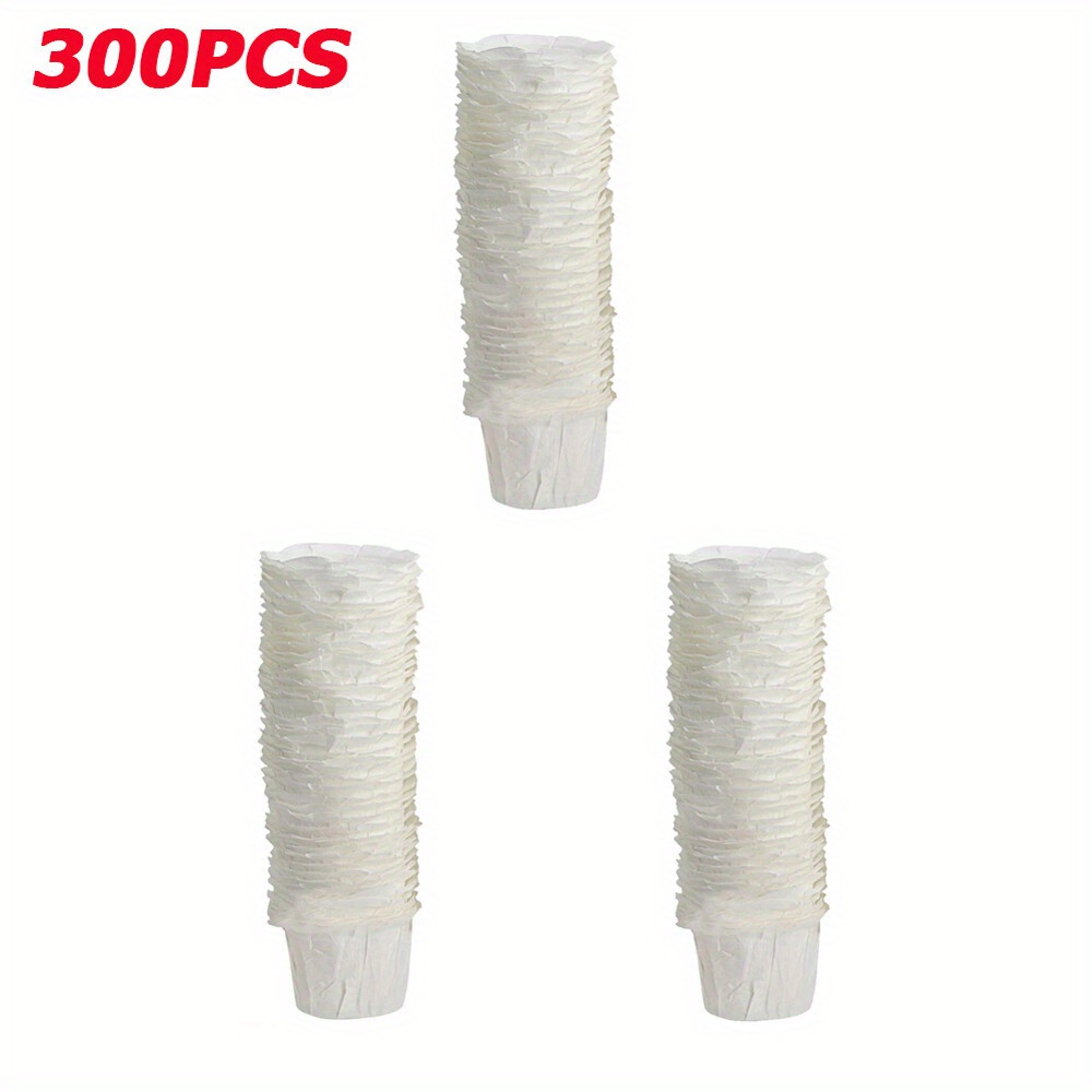 TEMU Of 300 High-quality Disposable Coffee Filters Cups, All Reusable K Cups , Providing Effective Filtration In Pack (white)