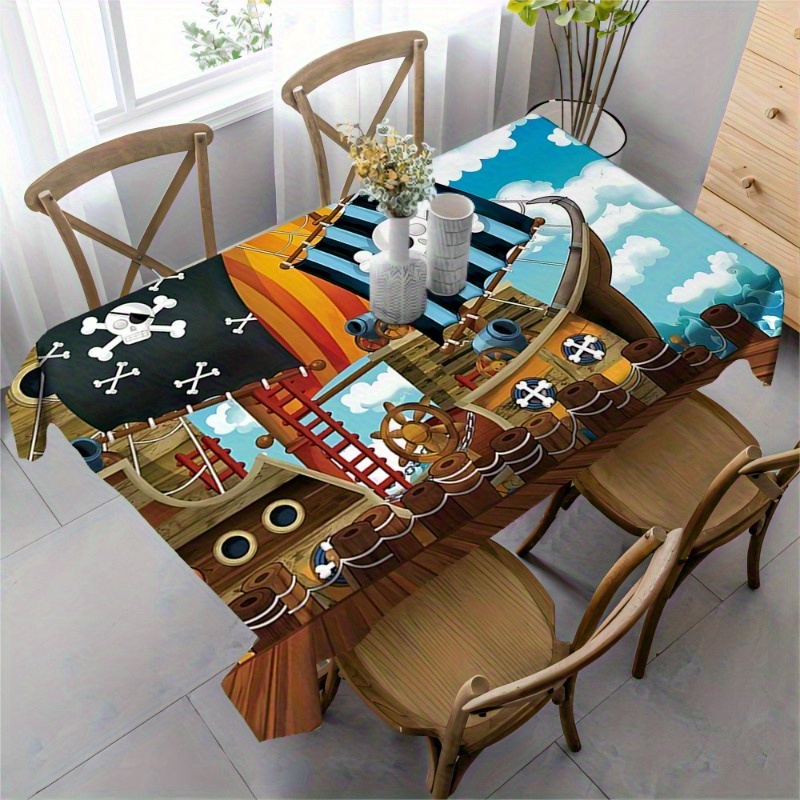 Tovaglia A Tema Pirata - Per Feste E Avventure In Cucina