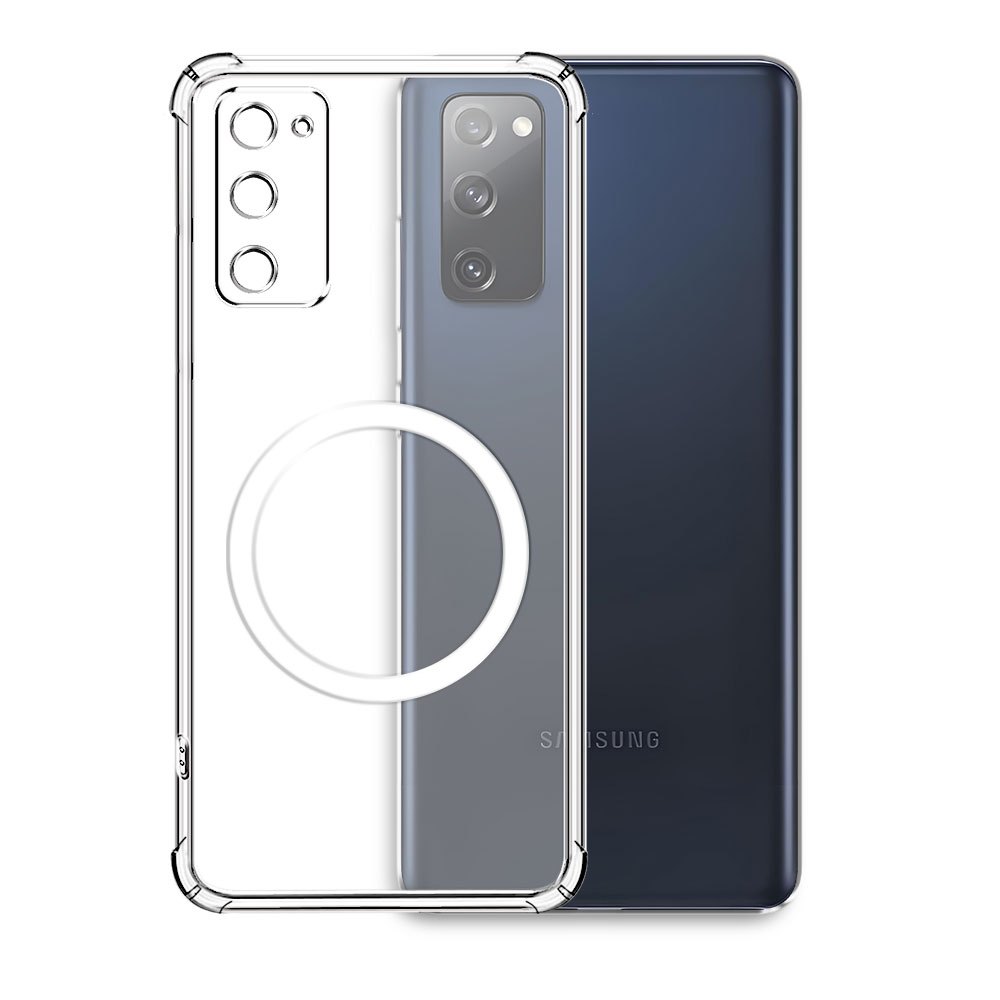 TEMU Phone Case - Phone Case Suitable For Galaxy S20 Fe/ S20 / S20  / S20 Ultra Shockproof Anti-drop Magnetic Transparent Tpu Soft Cover