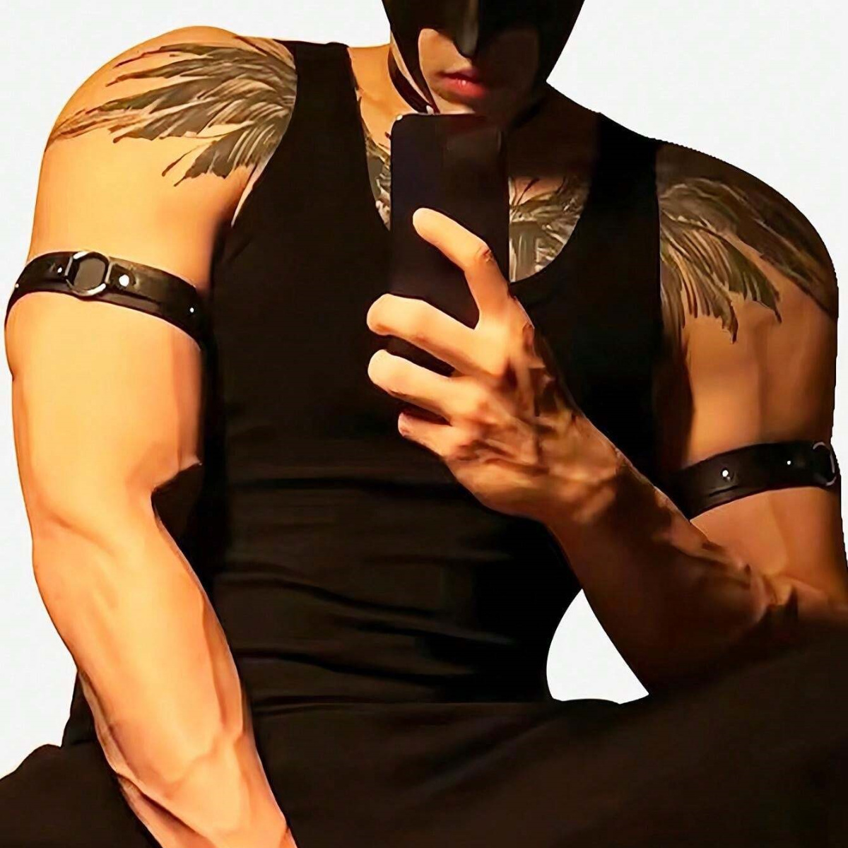 E-shop 2er-Pack Mode Herren Armband Armband Armpatch Harajuku Gothic Armband Verstellbares Armband Mode Accessoire