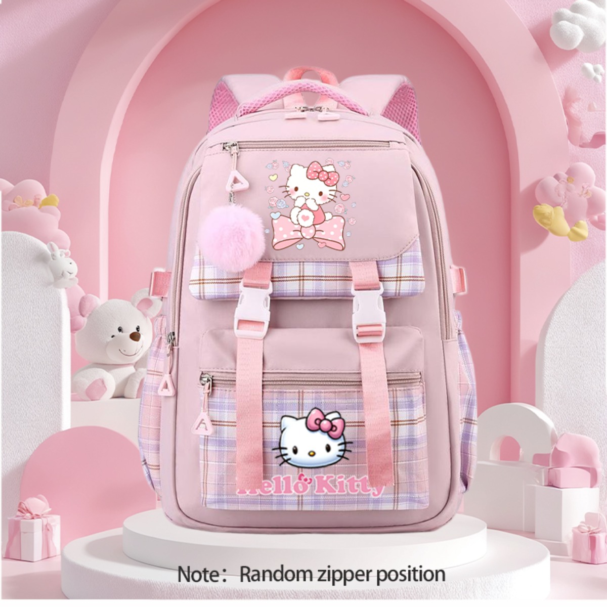 Anime-Inspired Multicolor Women\'s Backpack Harajuku Mini Backpack Gwen Stefani Kawaii Anime Pink Bag  main image 2