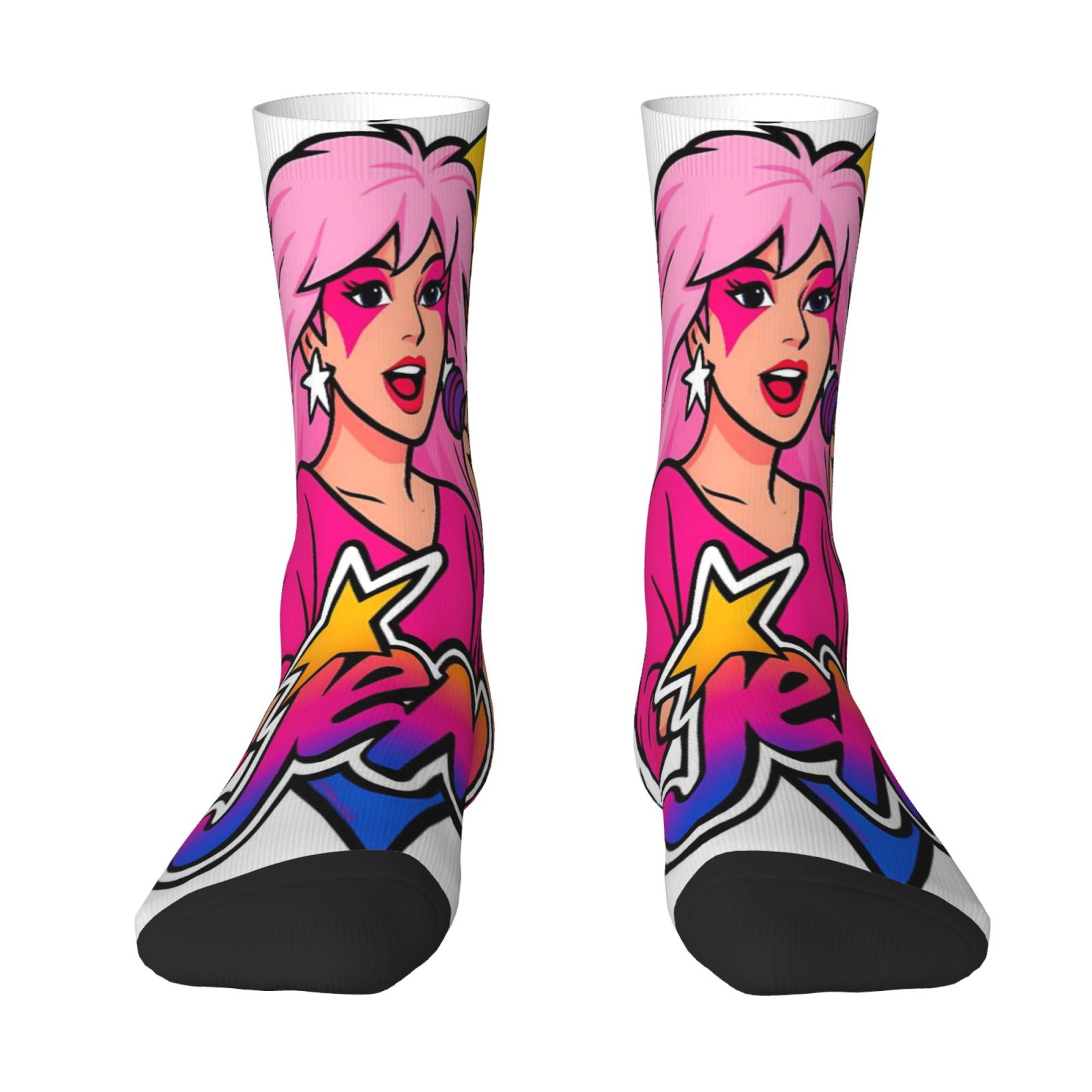 TEMU 1 Pair Of Men's Printing Printed Socks With Seamless Jem Concert Pattern Print Design