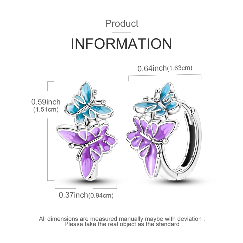 Women's 925 Elegant Hoop Earrings, Modern Fashion Design