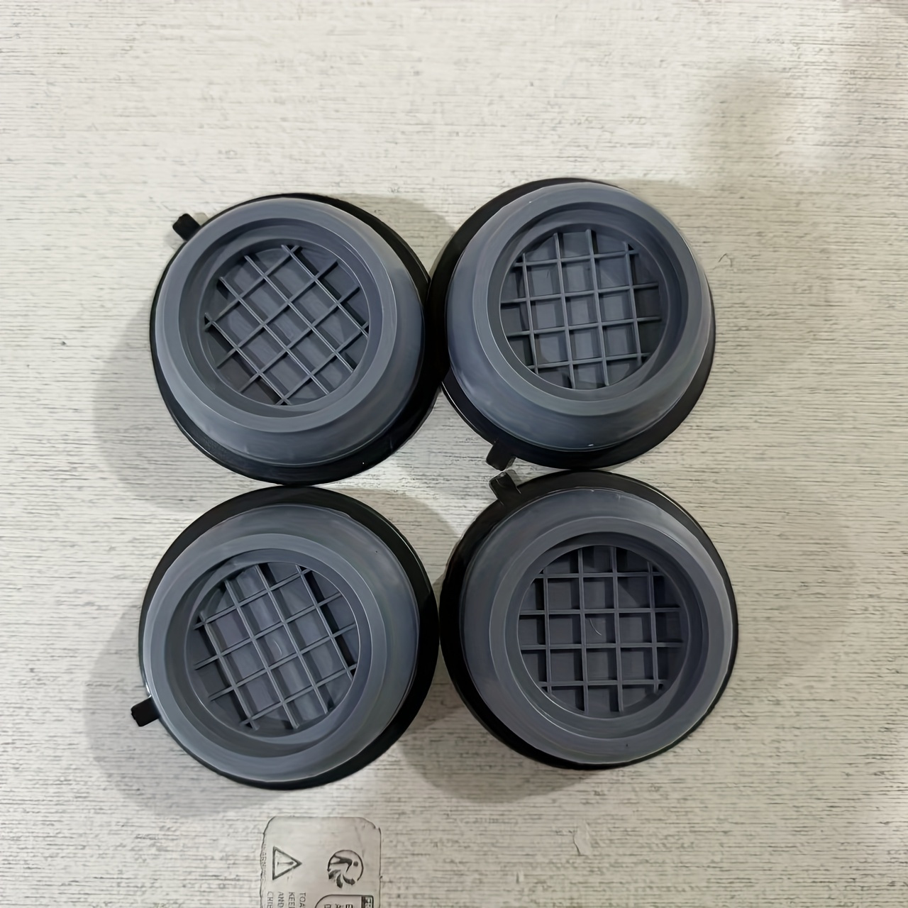 4 pack   washing machine stand anti slip rubber feet pads for noise reduction stability   suitable for refrigerators commercial appliances details 1