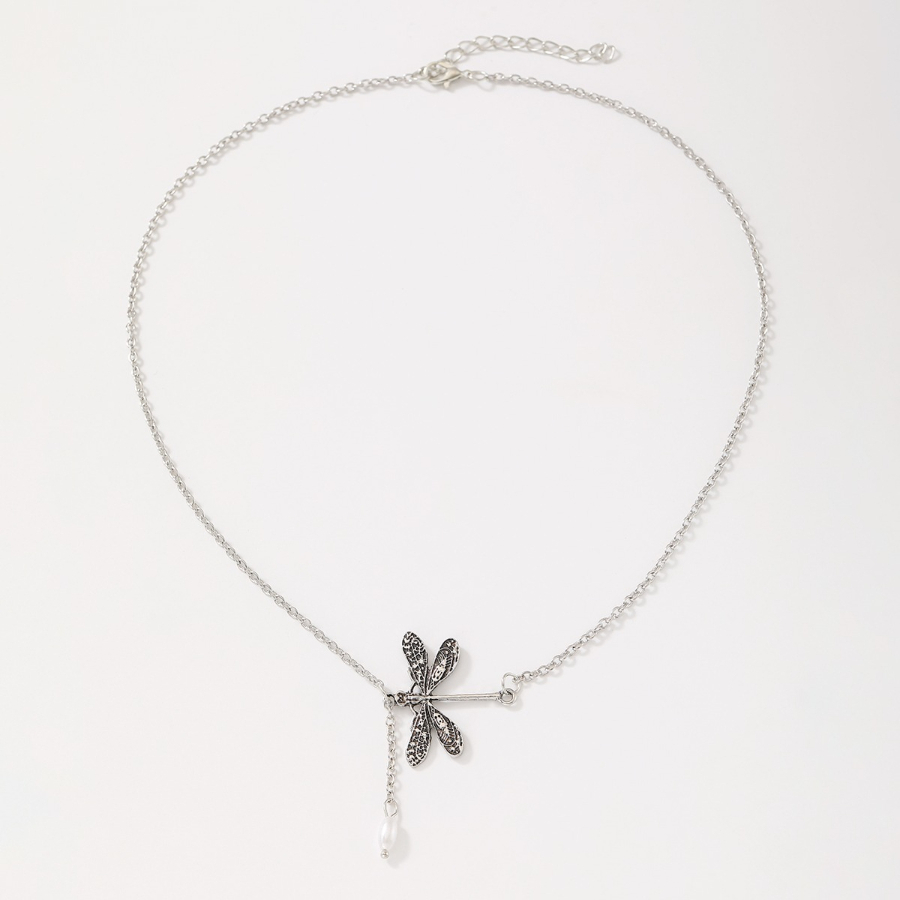 Image of Retro -shaped Pearl Pendant Women's Necklace Daily Casual Vacation Party Versatile Women's Jewelry